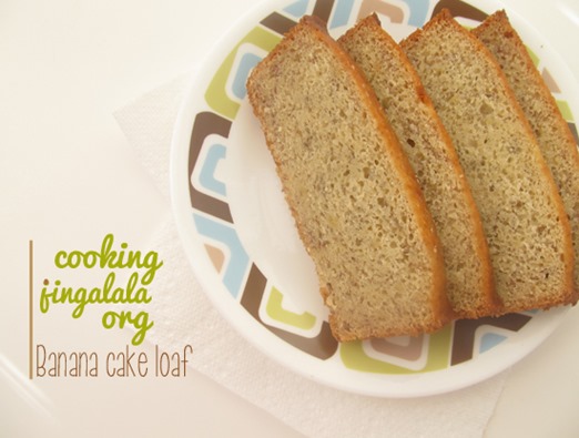 banana cake loaf - step by step pictures