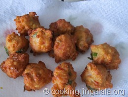 split chickpeas fritters