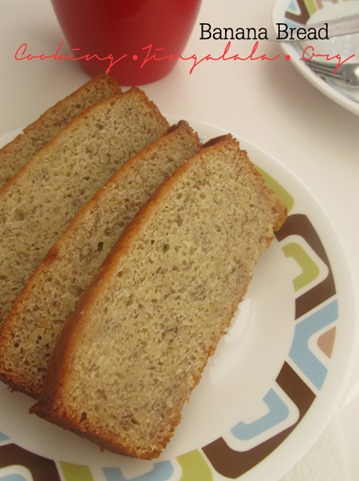 easy banana cake loaf recipe using over ripe bananas