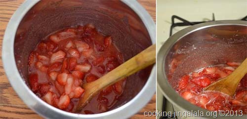 Fruit jam making at home
